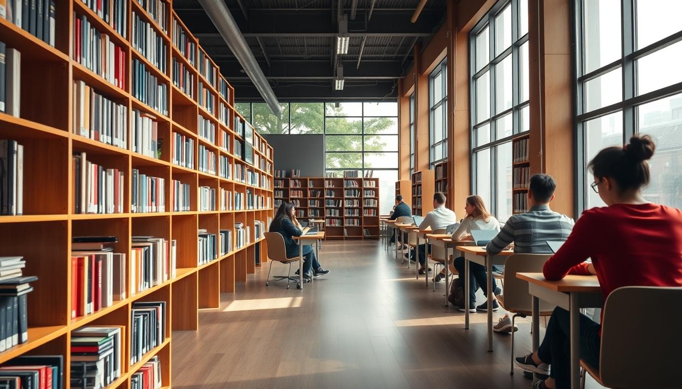 Modern university campus for students